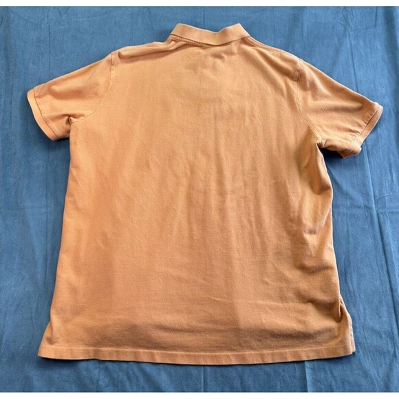 Ralph Lauren Polo Shirt Orange Short Sleeve 2 Button Men's XL Classic Fit Pony - Picture 2 of 9